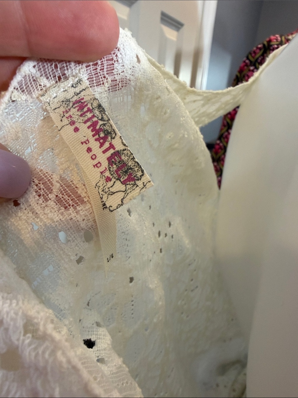 Free People Cream Lace Layered Camisole - Picture 2 of 5